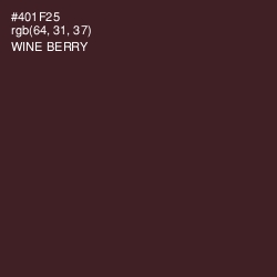 #401F25 - Wine Berry Color Image